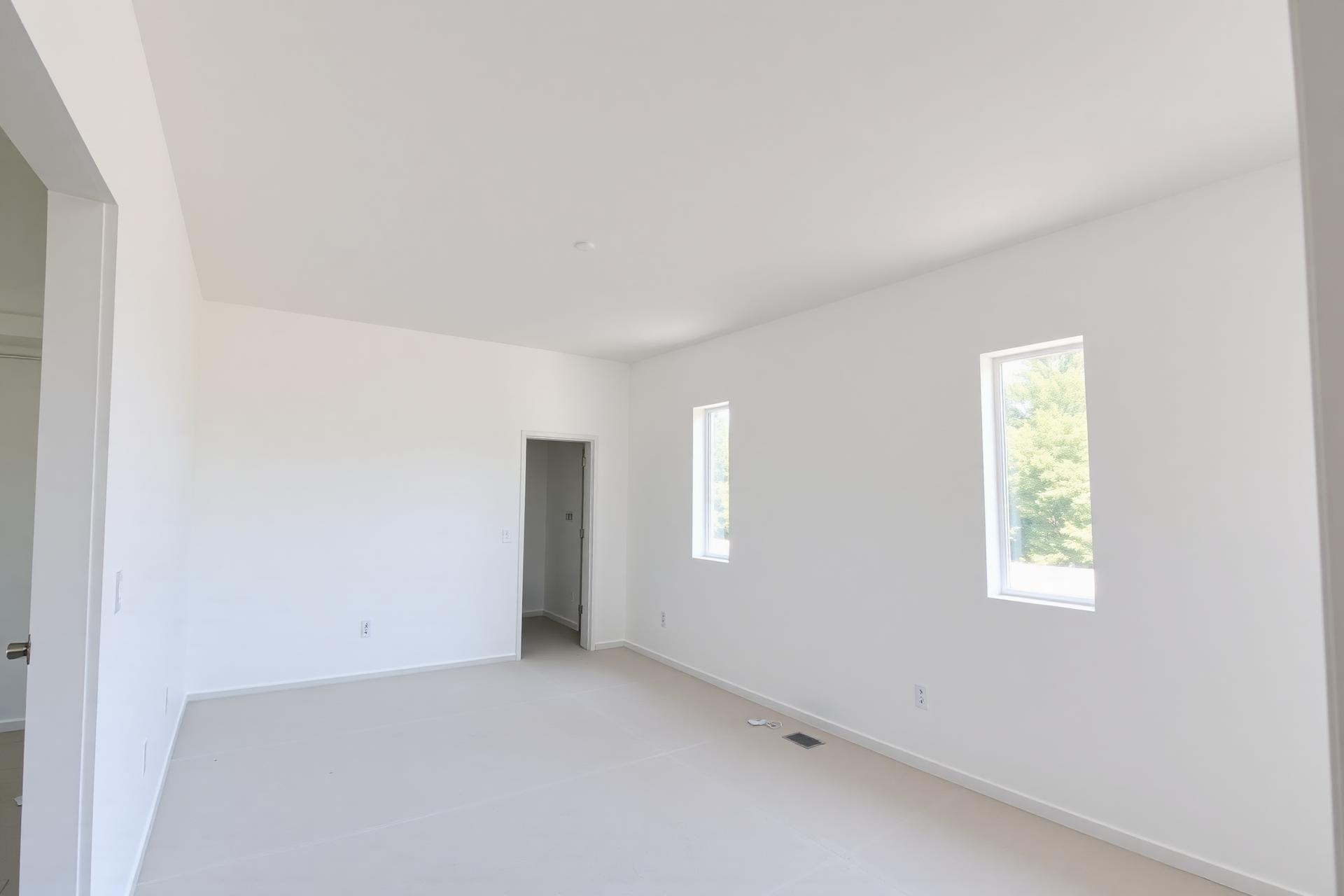 Finished drywall interior